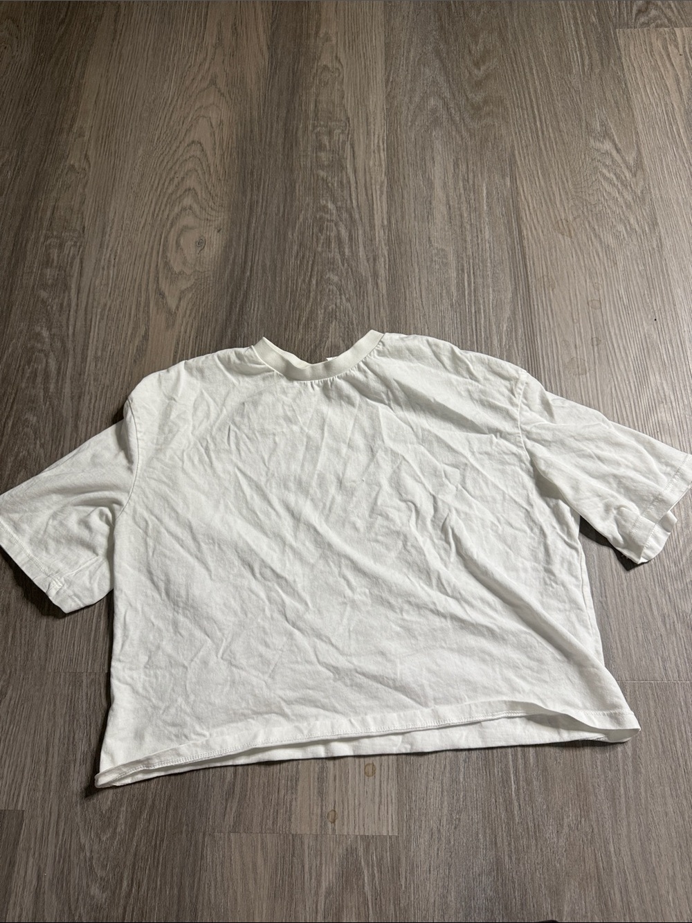 Nordstrom Cream Short-Sleeve Boxy Tee